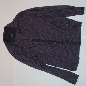 Kenneth Cole Striped Dress Shirt mens Size Large